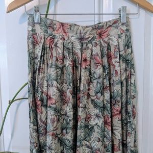 Long floral skirt